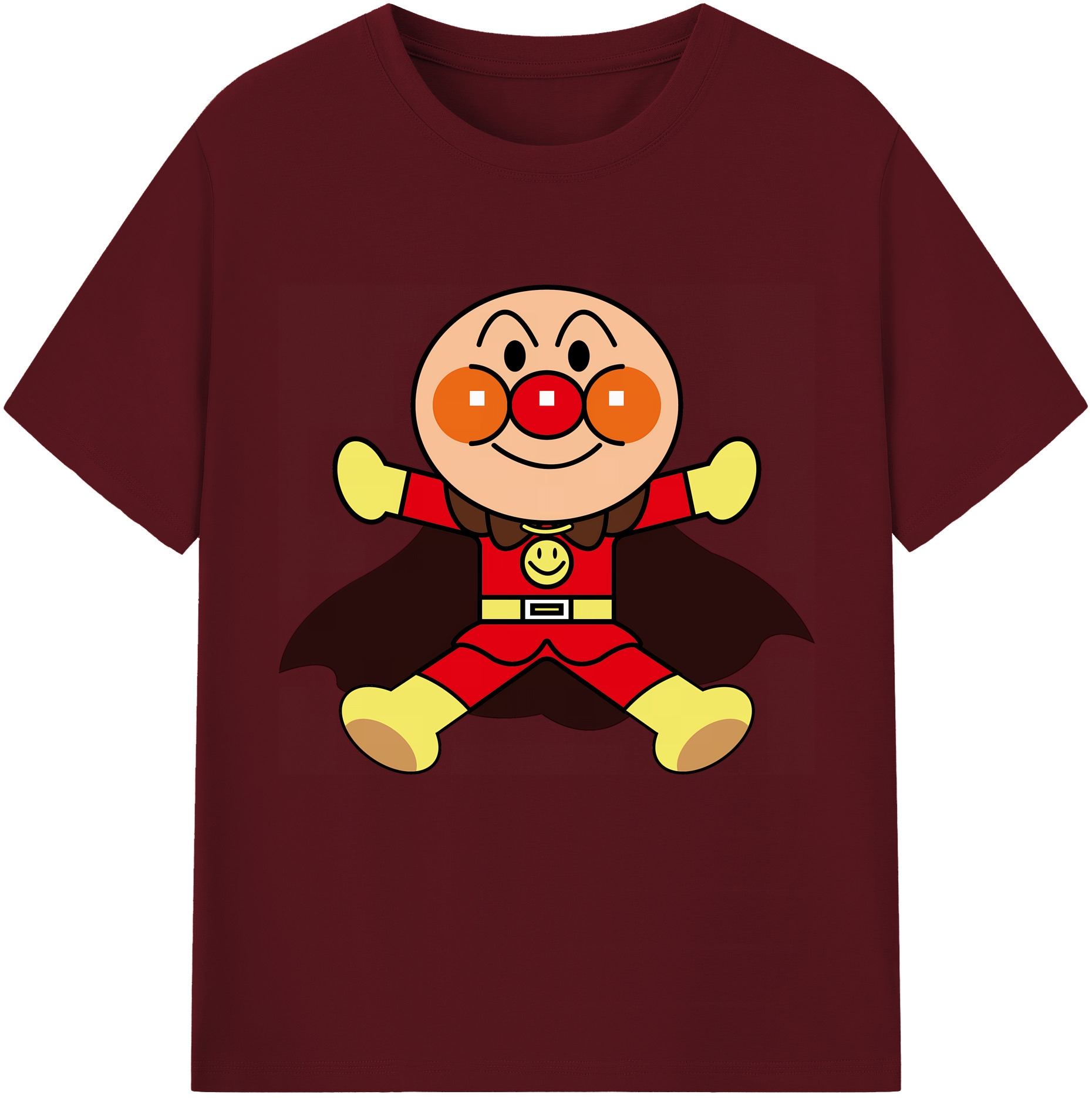 （画像用） アンパンマン Anpanman 綿100％半袖Tシャツ（フロントプリント）